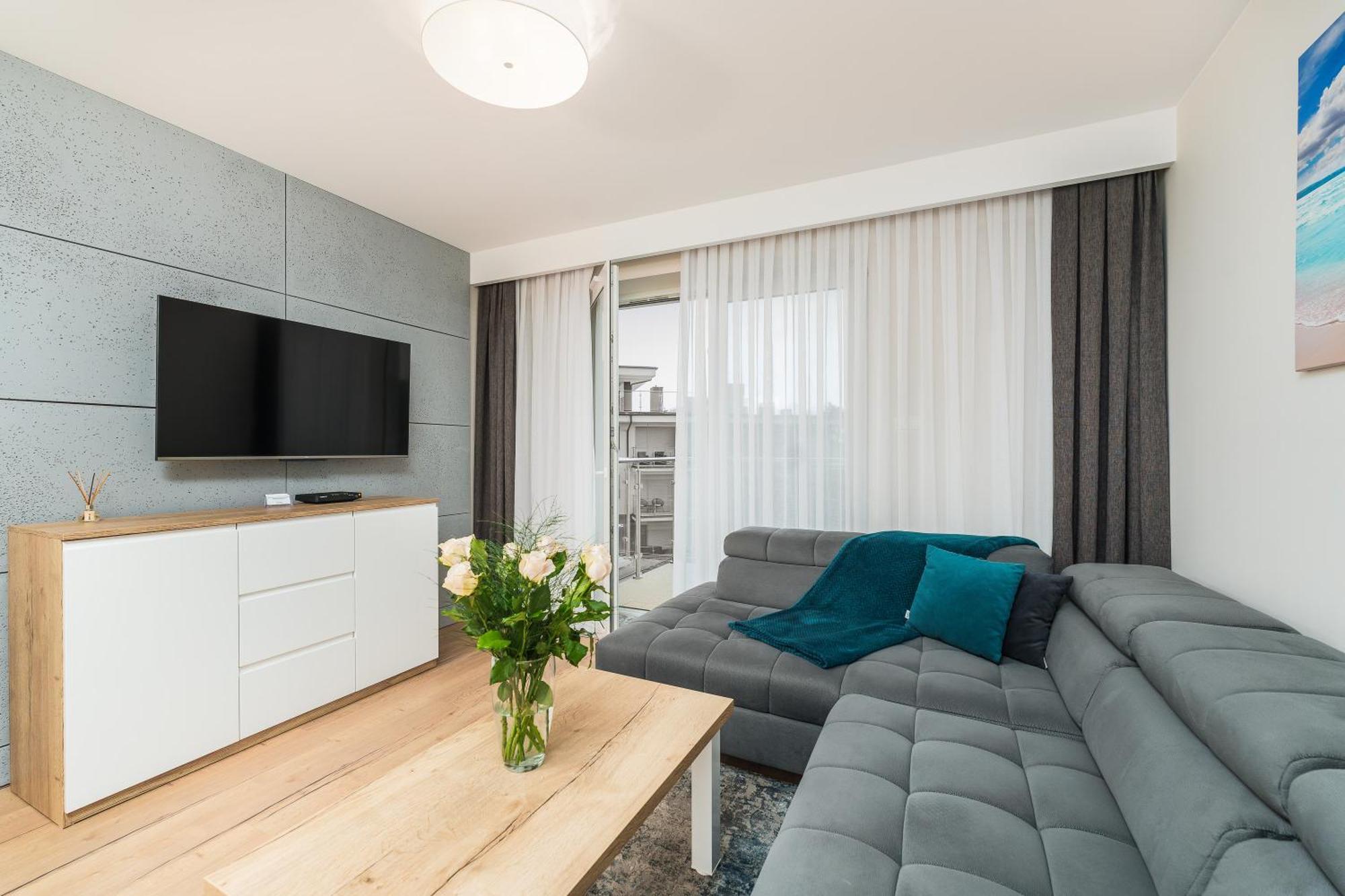 Apartament Szafir W Budynku Basenowym Morska Klifowa Rewal Buitenkant foto